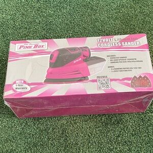 SOLD


Pink Cordless Sander  -  New in box.  Box has not been opened.